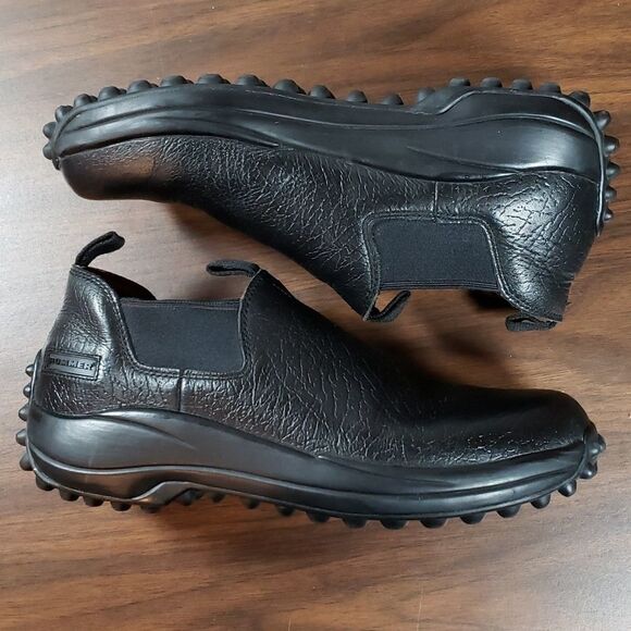 Hummer Mens Casual Chelsea Style Slip On Black‎ Leather Driving Shoes Size 10½ - Picture 2 of 9